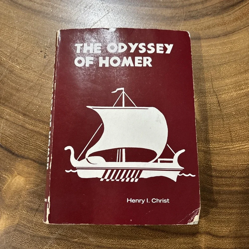 Vintage 1968 The Odyssey of Homer Hardcover Henry I Christ Globe Book Co Ex-Lib